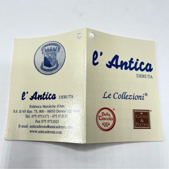 L’ Antica Deruta Le Collezioni Limited Edition Hand Painted Container Dated 2008 - Picture 14 of 16